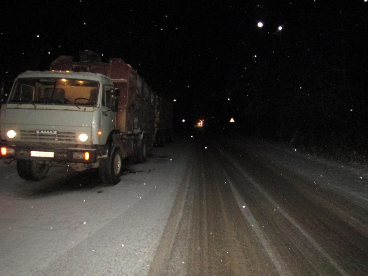 В Архангельской области «Опель» врезался в КАМАЗ и грузовик с прицепом